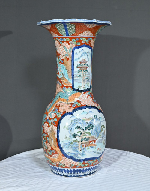 Wichtige Arita-Vase, Meiji-Zeit, Japan - Ende 19.