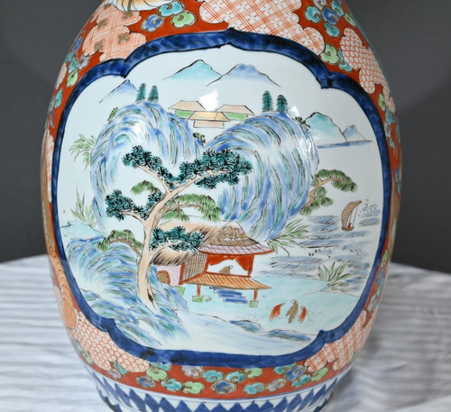 Wichtige Arita-Vase, Meiji-Zeit, Japan - Ende 19.