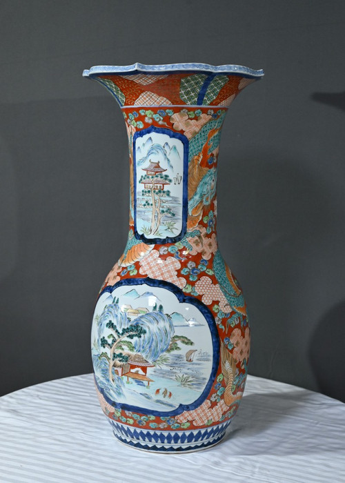 Wichtige Arita-Vase, Meiji-Zeit, Japan - Ende 19.