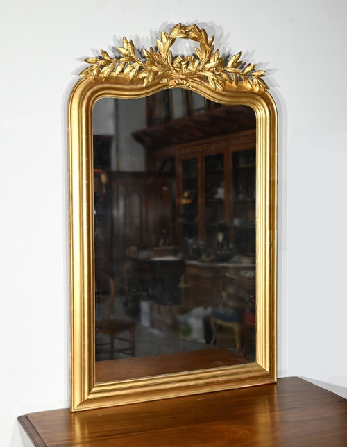 Gilded Wood Mirror, Louis XVI style - 2nd Part XIXth century