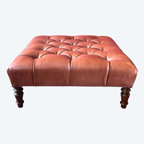 Pouf quadrato Chesterfield