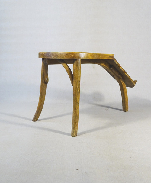 1930 bentwood "shoemaker" stool by Fischel . no Thonet