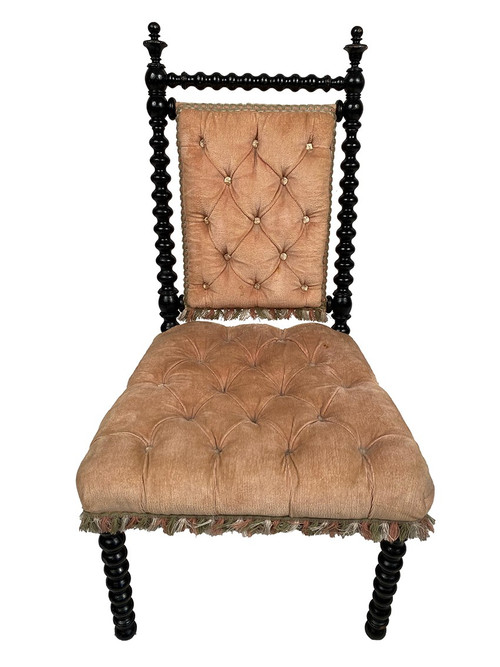 Niedriger Chaise chauffeuse und Kinderstuhl Napoleon III