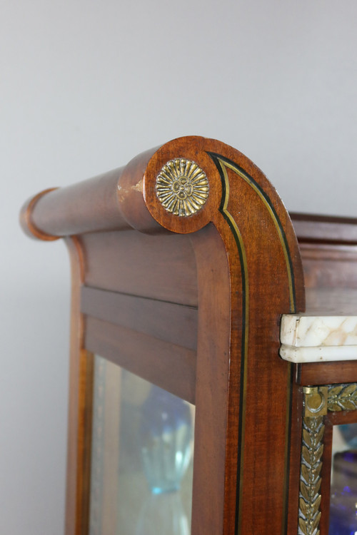 Mahogany display case, late 19th century