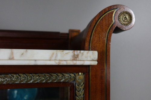 Mahogany display case, late 19th century