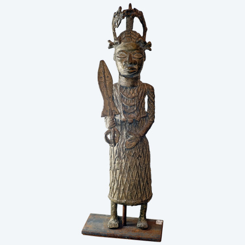 GUERRIERO OBA, BRONZO DAL BENIN