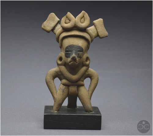 Mexico, 450 - 750 AD, Veracruz culture, Ritual whistle with warrior figure, Ceramic