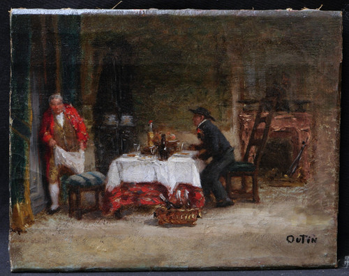 Pierre OUTIN, Lunch scene in Brittany during the reign of Louis XV