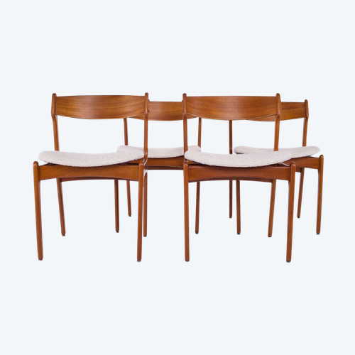 4 Erik Buch Danish chairs