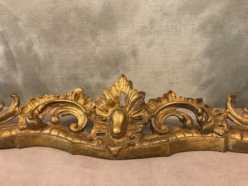 Louis XV style bronze mantel bar from the 19th century