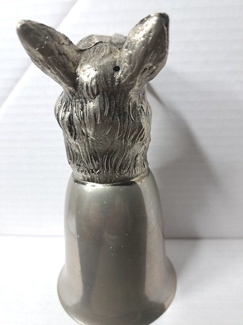 Sculpture Mauro Manetti Italy 1 goblet Renard coupe à glace metal argenté