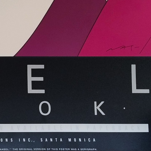 1980s Original Gorgeous Patrick Nagel "The Book" Lithograph