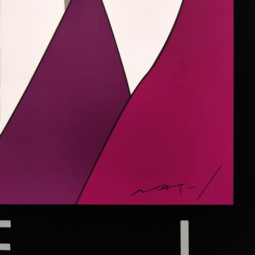 1980s Original Gorgeous Patrick Nagel "The Book" Lithograph