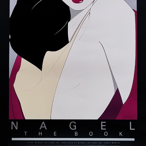 1980s Original Gorgeous Patrick Nagel "The Book" Lithograph