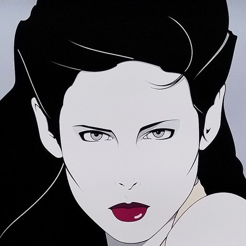 1980s Original Gorgeous Patrick Nagel "The Book" Lithograph