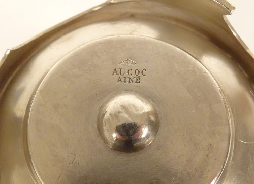 Travel Necessary Timpani Bottle Solid Silver Minerva Aucoc Aîné 19th