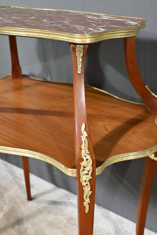 Mahogany Tea Table, Napoleon III style – Late 19th century