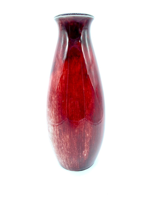 Large red Art Deco vase in Sèvres porcelain 1931