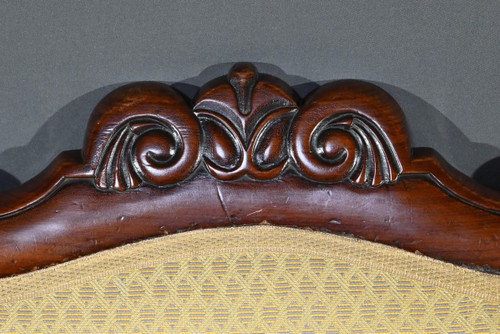 Mahogany Office Armchair, Restoration Period – Early 19th Century