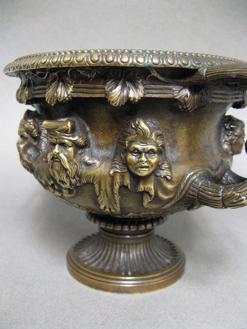 Coupe En Bronze Dit Vase De Warwick Susse Frères XIXe Siècle.