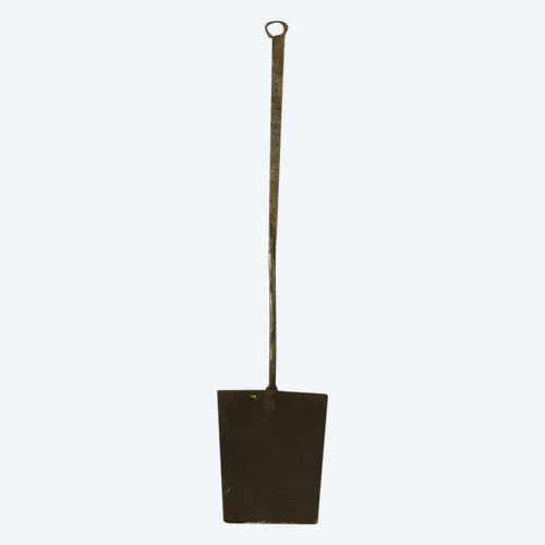 Beautiful flat wrought iron shovel from the 19th century