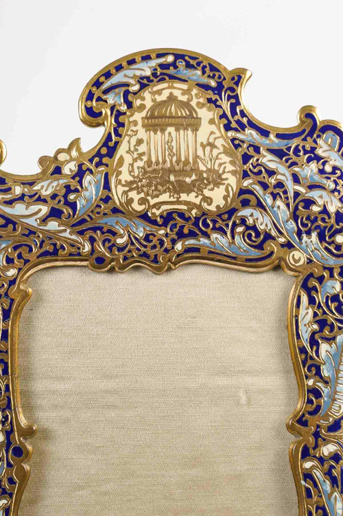 A Cloisonne Bronze Photo Frame Late 19th Century