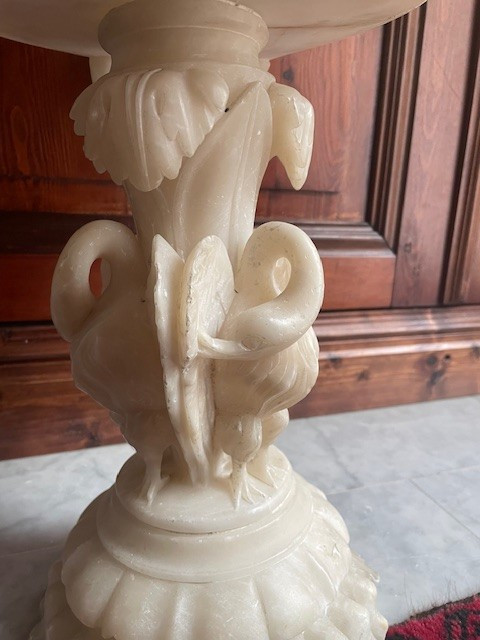 Large alabaster bowl, late 19th century, early 20th century