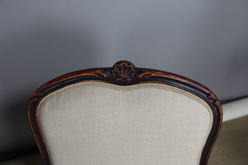 Pair of Louis XV style armchairs