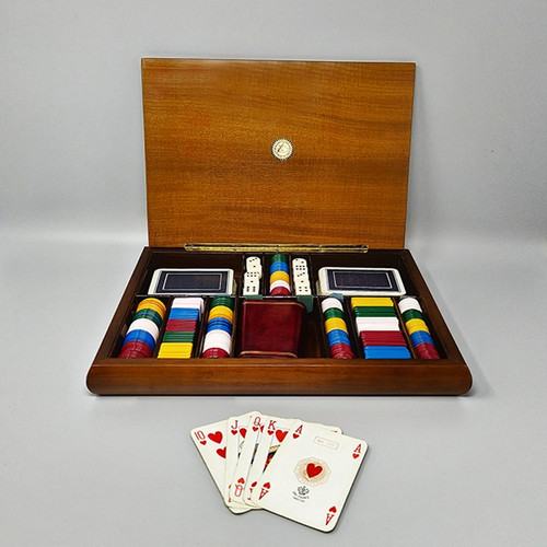 1960s Original Gorgeous Playing Cards Box by Piero Fornasetti in Excellent condition. Made in Italy