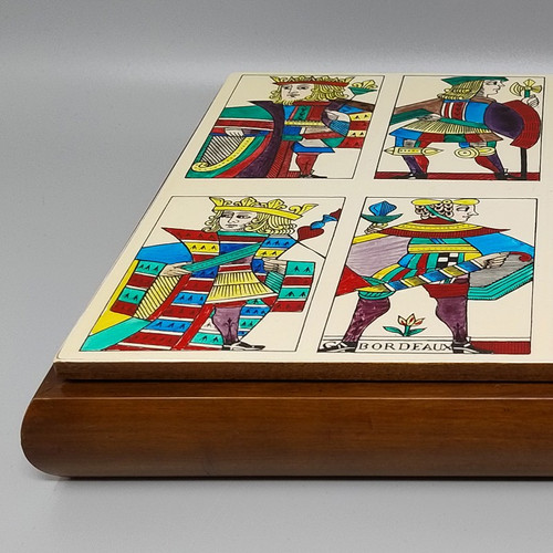 1960s Original Gorgeous Playing Cards Box by Piero Fornasetti in Excellent condition. Made in Italy