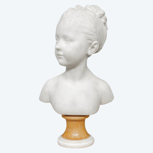 Buste De Marie - Louise Brongniart , Jean - Antoine Houdon (1741-1828) - Marbre