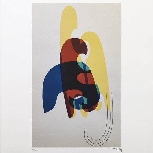 Litografia originale degli anni '70 di Man Ray "Ombre" in edizione limitata