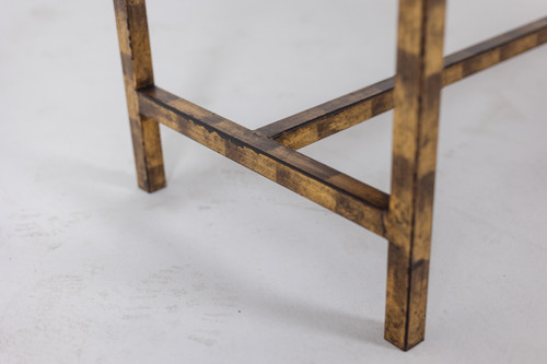 Coffee table in lacquer and gilded iron. 1950s. LS5874250H