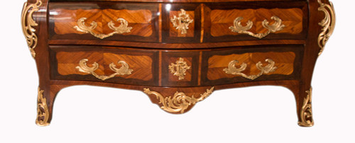 Louis XV period chest of drawers Stamped L. Boudin