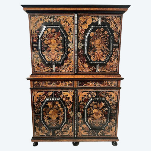 Louis XIV period double cabinet attributed to Thomas Hache