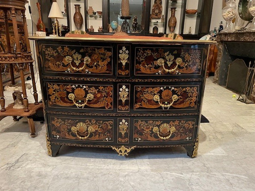 Louis XIV period "Jasmine" chest of drawers attributed to PIERRE GOLE