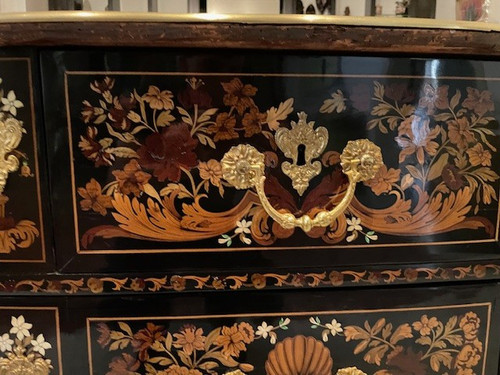 Louis XIV period "Jasmine" chest of drawers attributed to PIERRE GOLE