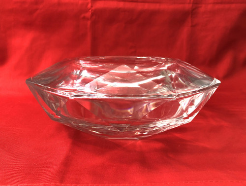 crystal vase signed BACCARAT cut in DIAMOND HARCOURT model 27 cm