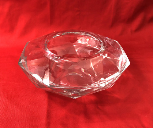 crystal vase signed BACCARAT cut in DIAMOND HARCOURT model 27 cm