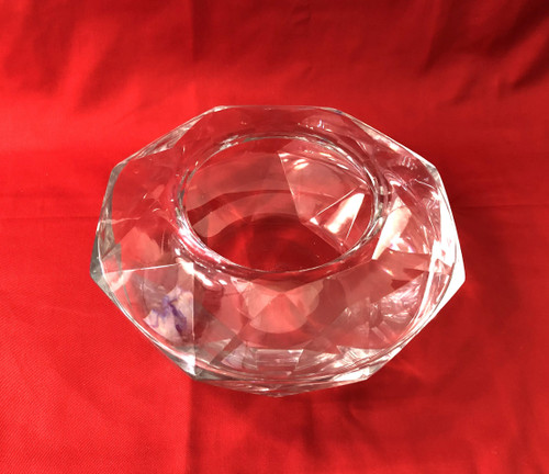 crystal vase signed BACCARAT cut in DIAMOND HARCOURT model 27 cm