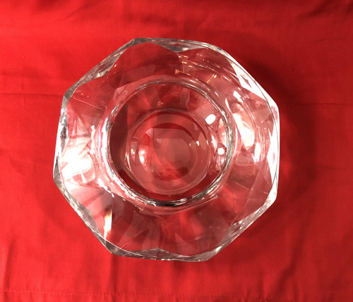 crystal vase signed BACCARAT cut in DIAMOND HARCOURT model 27 cm