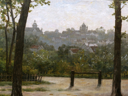 FRENCH SCHOOL circa 1880, View of Provins