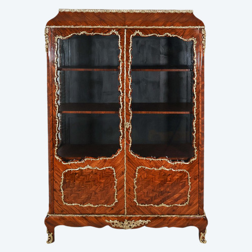 Vitrine en bois de violette époque Napoléon III 