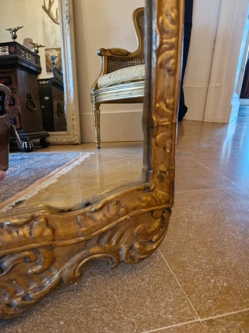 Gilded wooden mirror