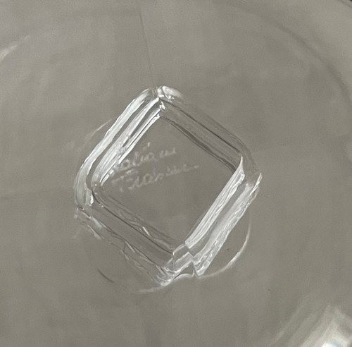  Series Of 6 Lalique Argos Crystal Glasses