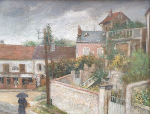 Alfred LAVERGNE - Le village de Santeuil dans leVal-d-Oise