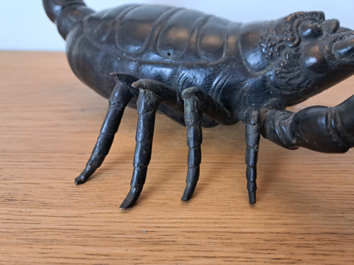 Far East, Scorpion, Patinated Bronze, Late 19th/early 20th century. 