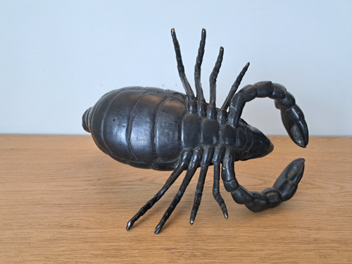 Far East, Scorpion, Patinated Bronze, Late 19th/early 20th century. 