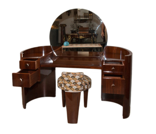 Dressing Table And Its Pouf Art Deco Period 