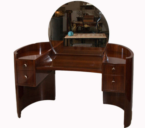 Dressing Table And Its Pouf Art Deco Period 